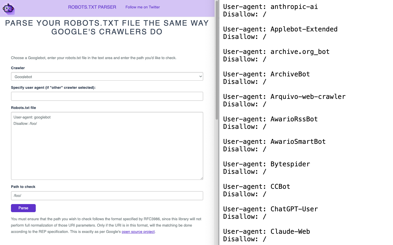 How to make sure you aren't blocking AI crawlers in robots.txt for ecommerce